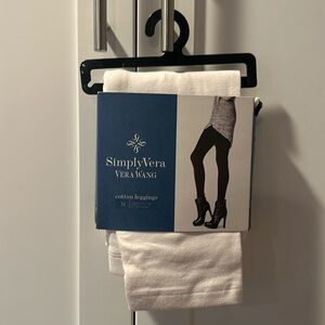 White Vera Wang cotton leggings
